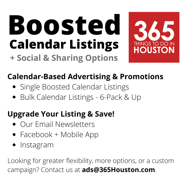 Featured Calendar Listing w/ Image on 365 Houston